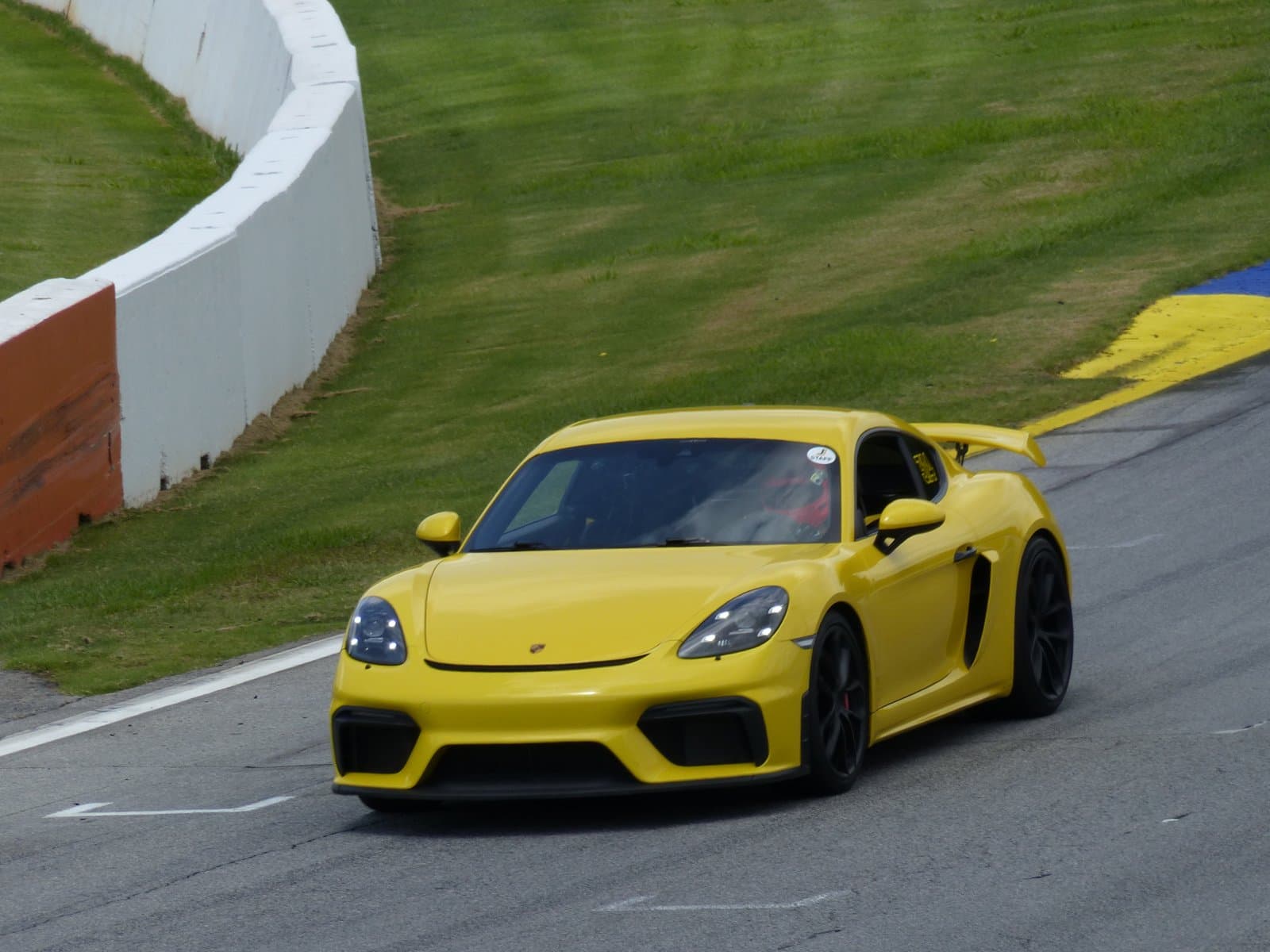 Yellow Porsche at Road Atlanta